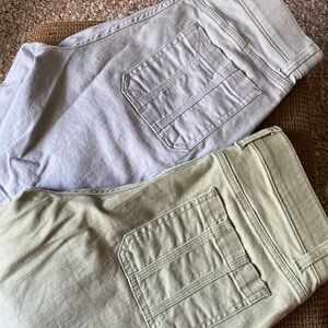 Women’s Lee regular fit midrise Bermuda shorts green & gray size 10 medium